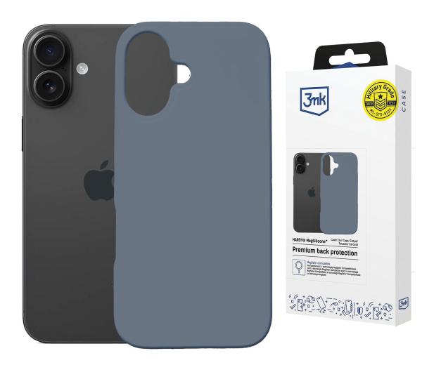 3mk Hardy MagSilicone Ultramarine do iPhone 16 Plus - 1344413 - zdjęcie